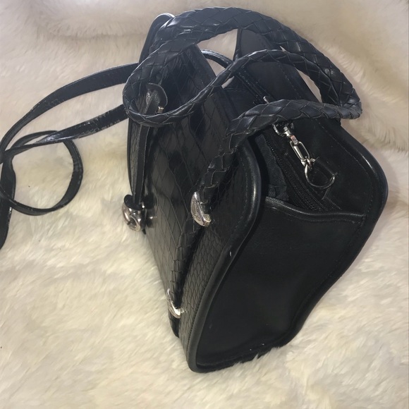Brighton Black Cross Body/Top Handel Bag - Picture 3 of 8